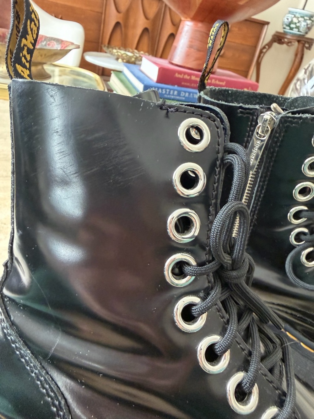 Dr. Martens Black Jadon Platform Lace-Up Boots Size 6 - Picture 11 of 17